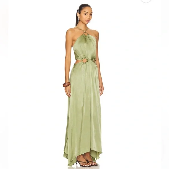 NWT Elliott x Revolve Visitant Maxi Dress in Sage - Small